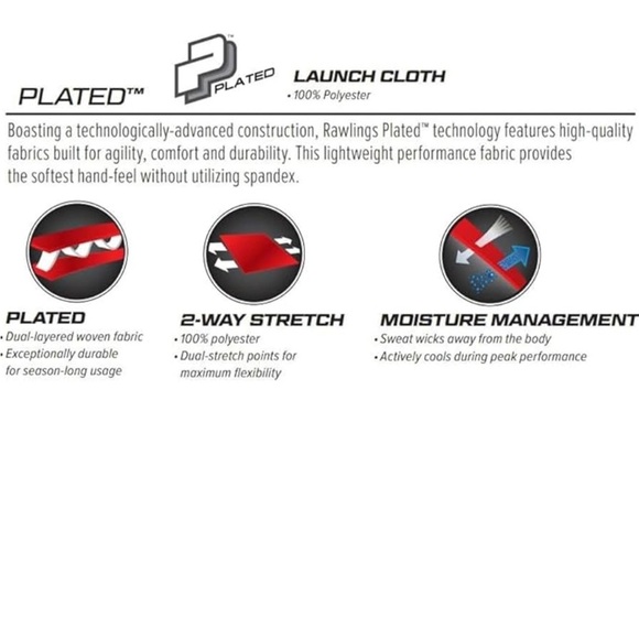 NWOT Rawlings Pro-Dri Adult Baseball Pants XL Semi-Relaxed Fit - Picture 3 of 16